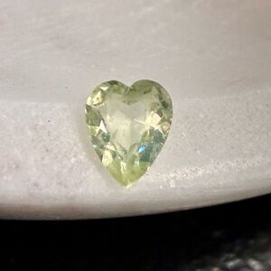Vintage Genuine Heart-Shaped Peridot Gemstone
